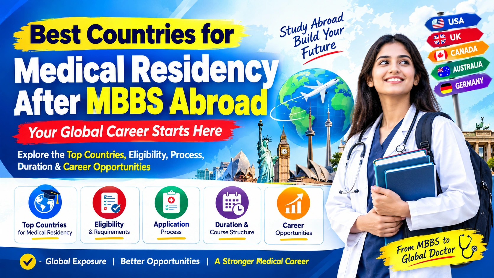 Best Countries for Medical Residency After MBBS Abroad